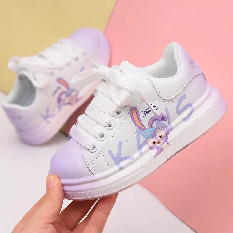 女童鞋子儿童板鞋麦昆小白鞋2025秋季新款休闲童鞋宝宝低帮单鞋女