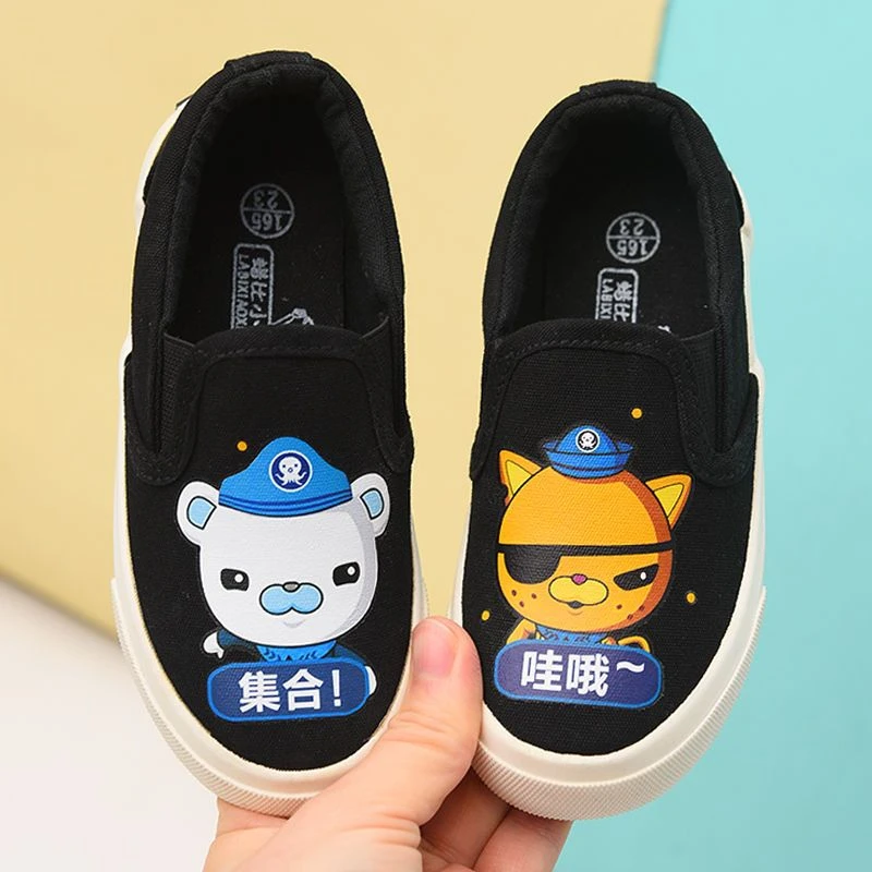 男童帆布鞋2025秋季小白鞋儿童鞋一脚蹬布鞋幼儿园室内鞋软底单鞋