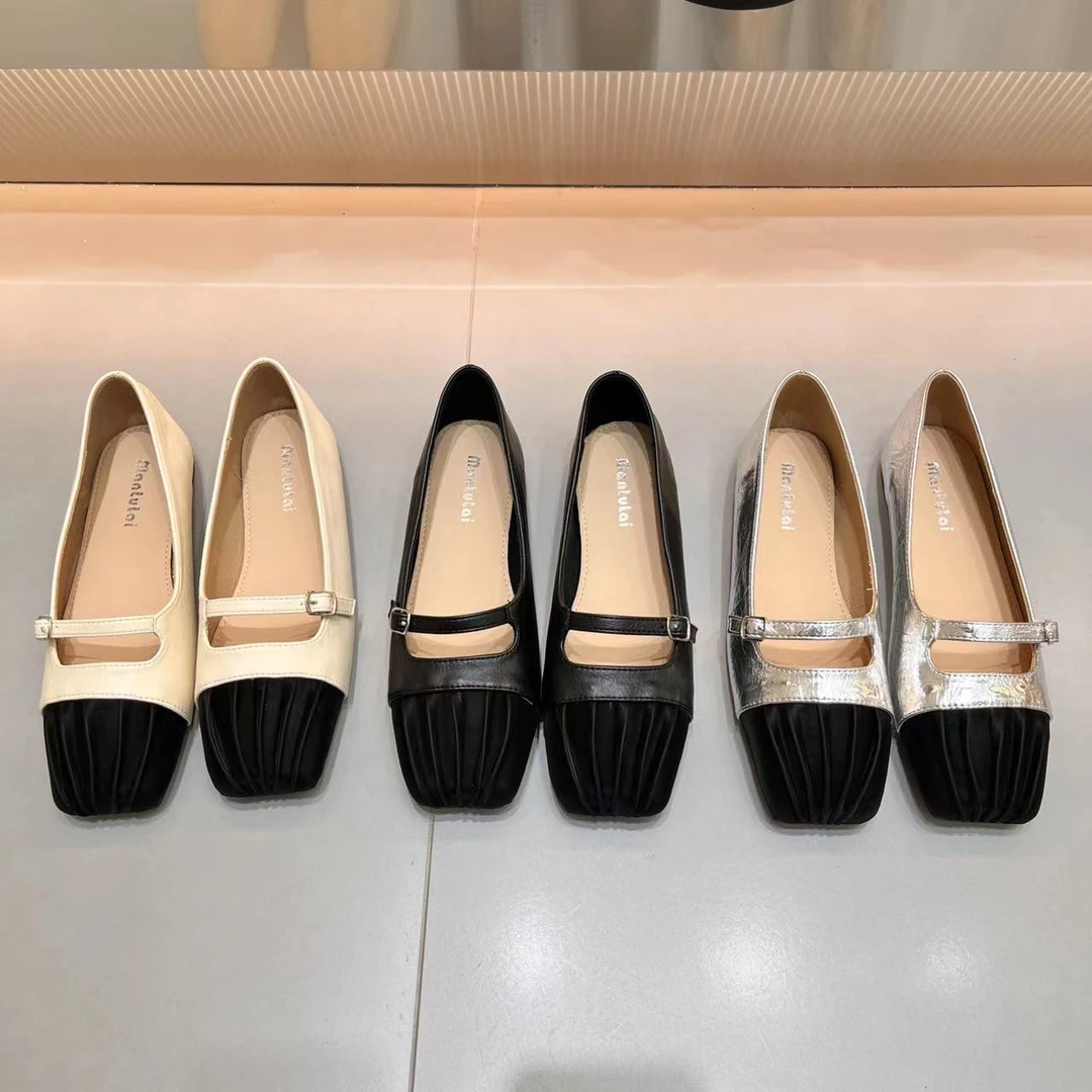 2024早秋新款平底软底百搭浅口单鞋