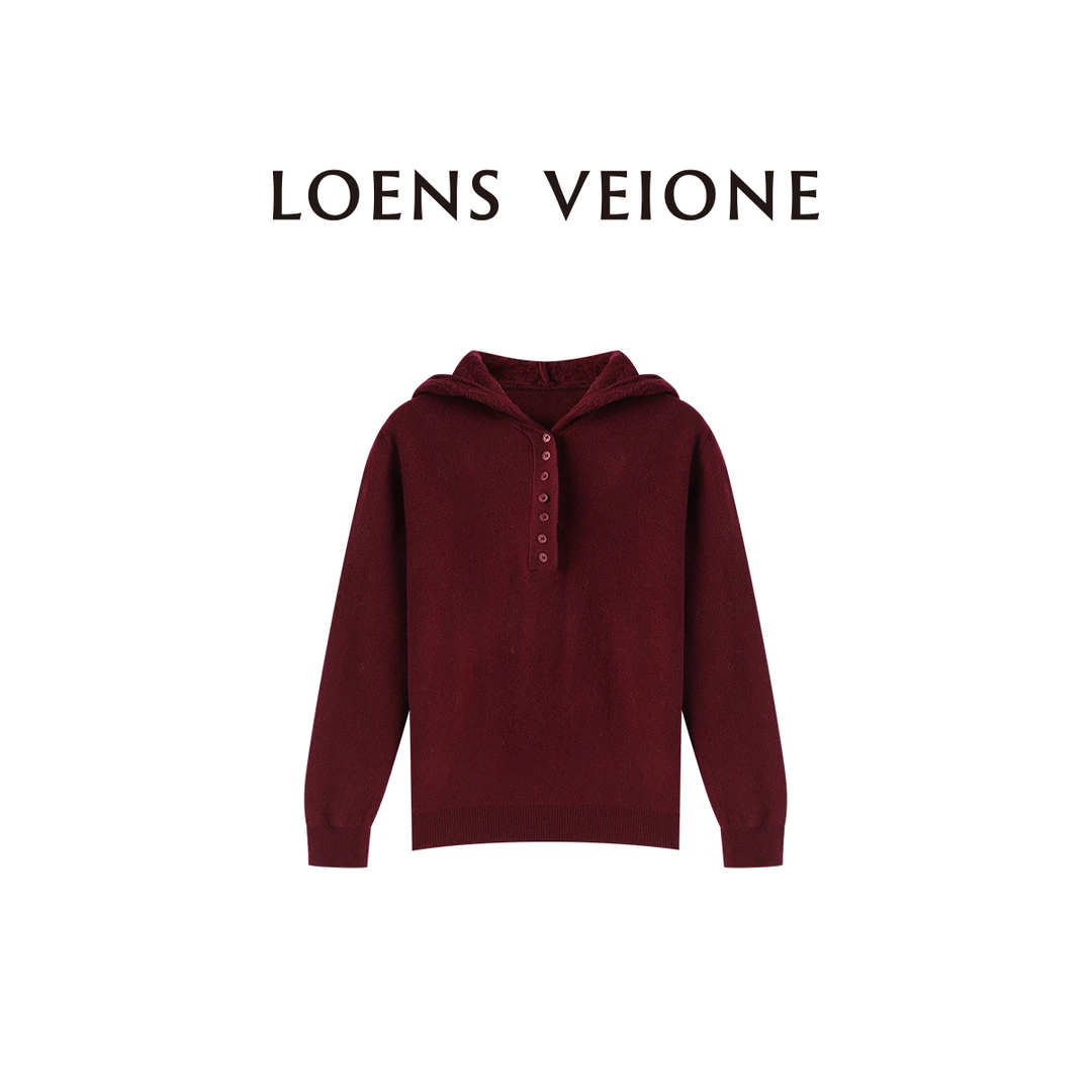 LOENSVEIONE/路斯威亚 意大利100%绵羊毛净版毛针织衫24CVDA0463N