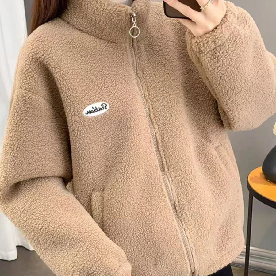 钱可多服装毛毛外套女