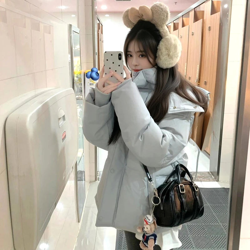 2025新款冬季棉服女韩系小个子棉衣面包服学生棉袄宽松加厚外套