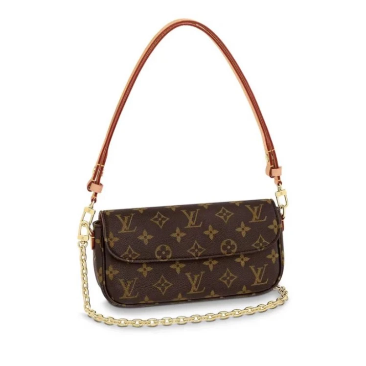 全新未使用 LouisVuitton/路易威登 【尹杰专属】老花IVY腋下包