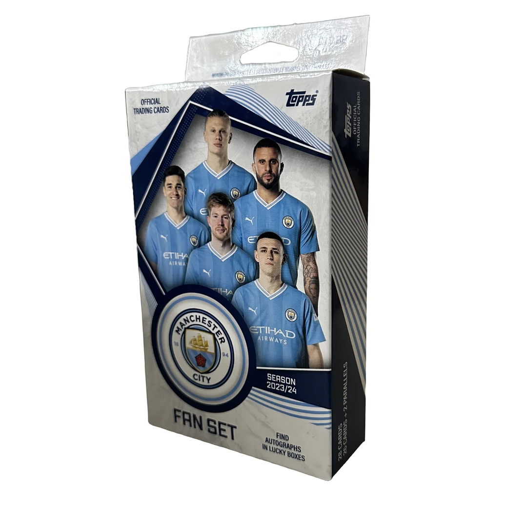 23-24 Topps Manchester 曼城队盒 足球球星卡盒【拆盒】