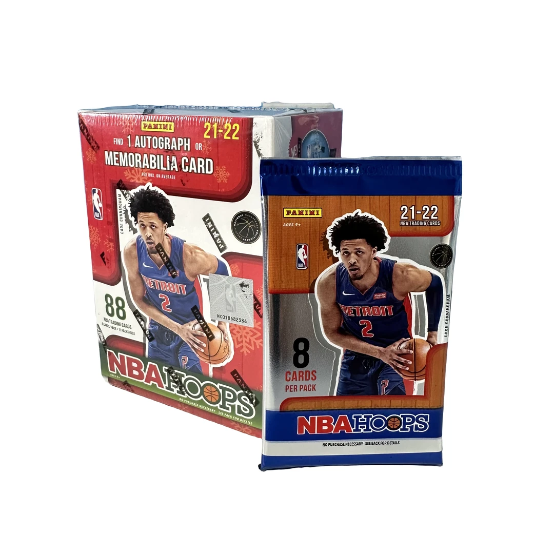 【二包】21-22 Panini Hoops 冬季手雷 篮球球星卡盒【拆包拆盒】