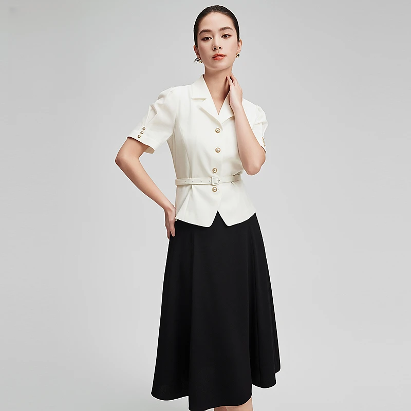 赢智尚轻奢高级时尚短款外套半裙套装女夏季法式贵气ZA-ZA01999