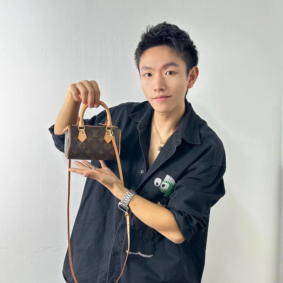 99新 LouisVuitton/路易威登 Speedy mini单肩女士枕头包【卡神】