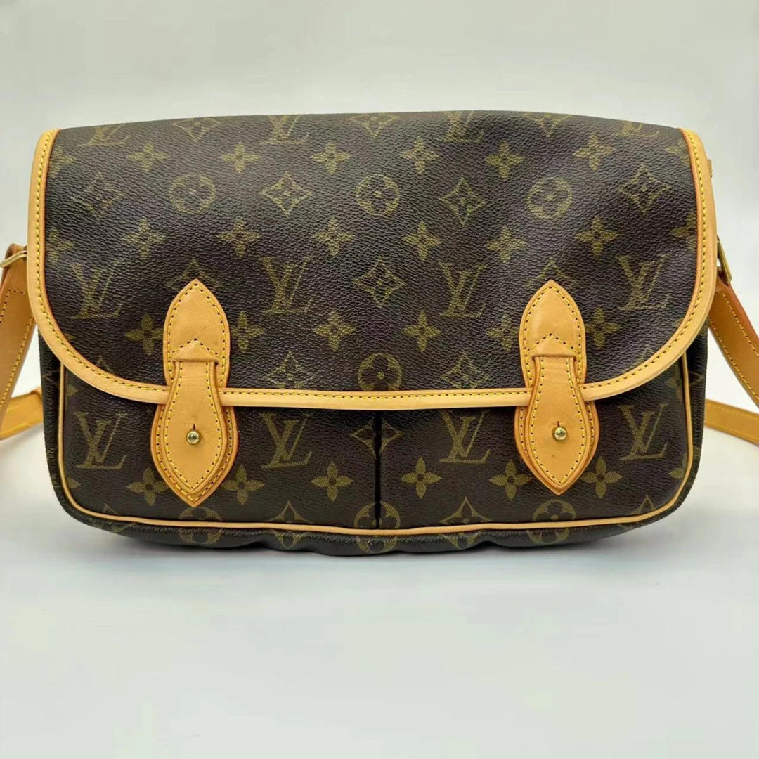 99新 LouisVuitton/路易威登 马鞍法棍双眼邮差单肩翻盖包【卡神】