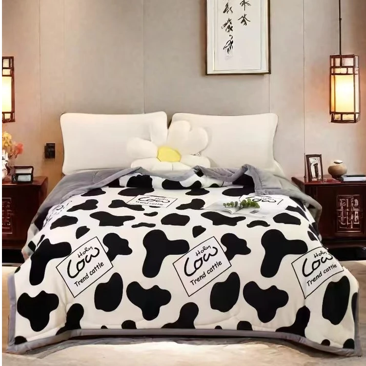 【秋冬保暖加厚】衣帽间定制新款牛奶绒加厚冬被保暖双面绒被子学生