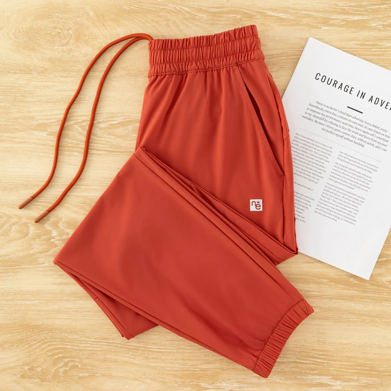 2024年新款速干冰丝裤女士束脚夏季薄款显瘦户外透气垂感运动长裤