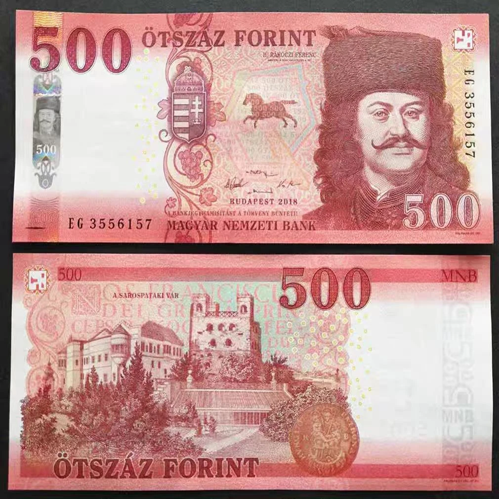 全新纸币 2018年版 匈牙利500福林 纸币