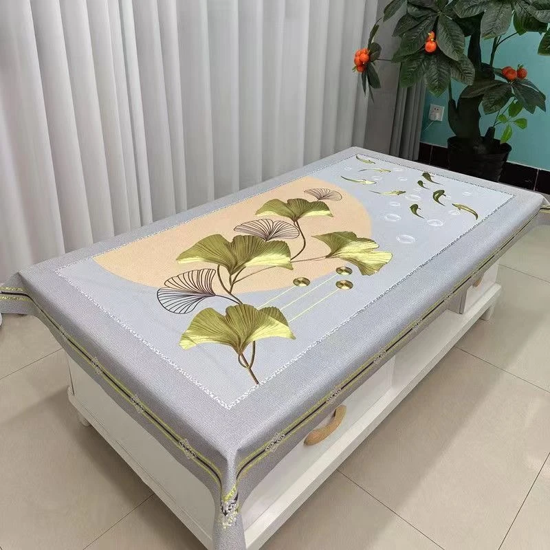 防水防油茶几布餐桌布宽90*150家用长方形桌布免洗防烫书桌桌台布