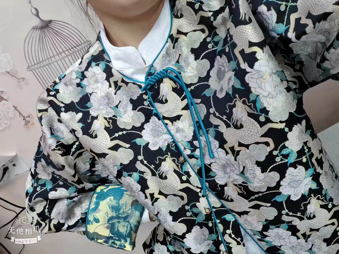 连衣裙时尚休闲夏季中式中国风设计师印花日常复古气质女士水墨