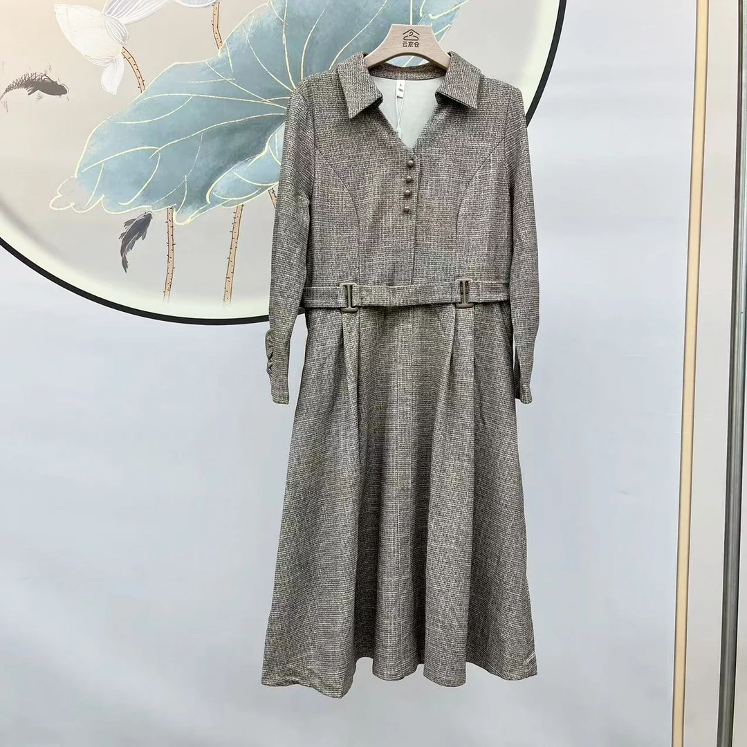 【桃姐宠粉】H55时尚休闲连衣裙气质洋气中长款连衣裙女