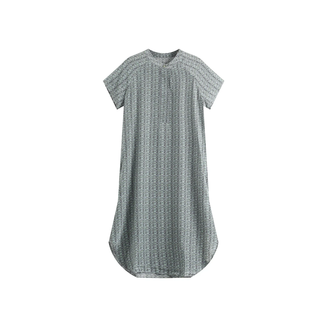 【德娴夫人】新款桑蚕丝连衣裙 XG-C3008