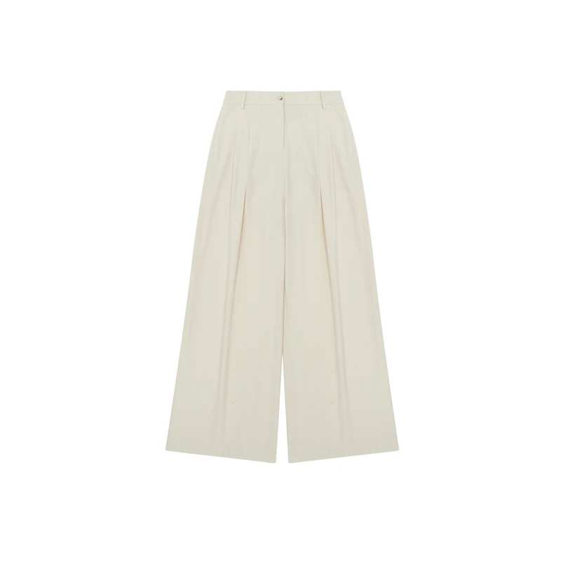 IRO Night 莱赛尔西装长裤高腰阔腿法式轻奢春季新款