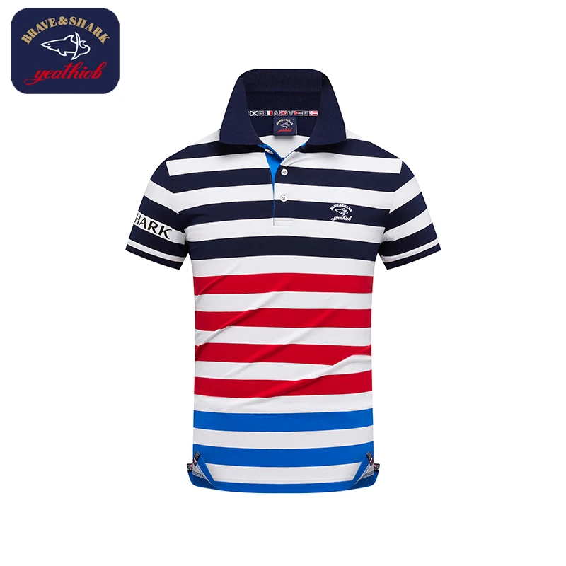 BRAVESHARK/勇士鲨鱼夏薄短袖polo衫394