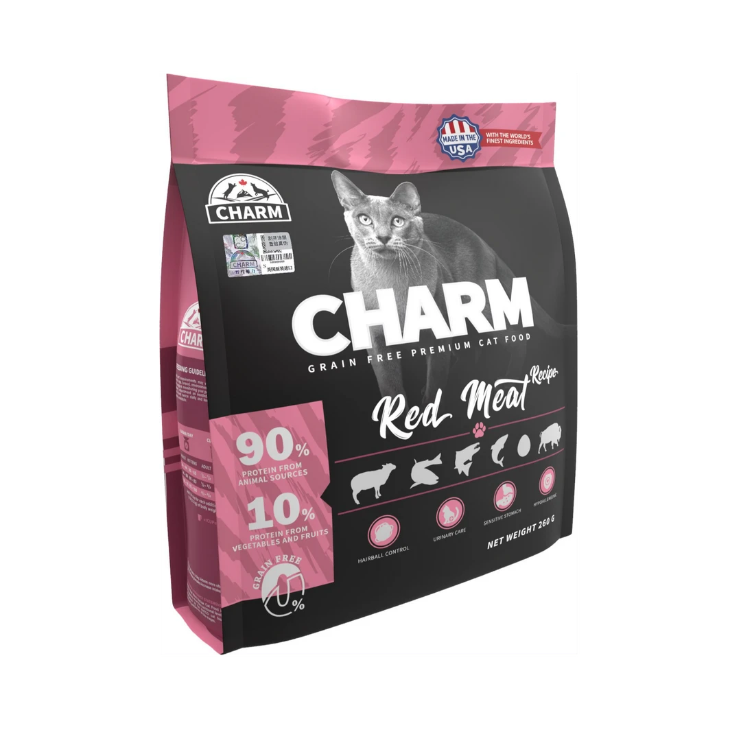 美国原装进口charm野性魅力猫粮鸡肉鱼/海洋鱼/红肉260g原装试吃