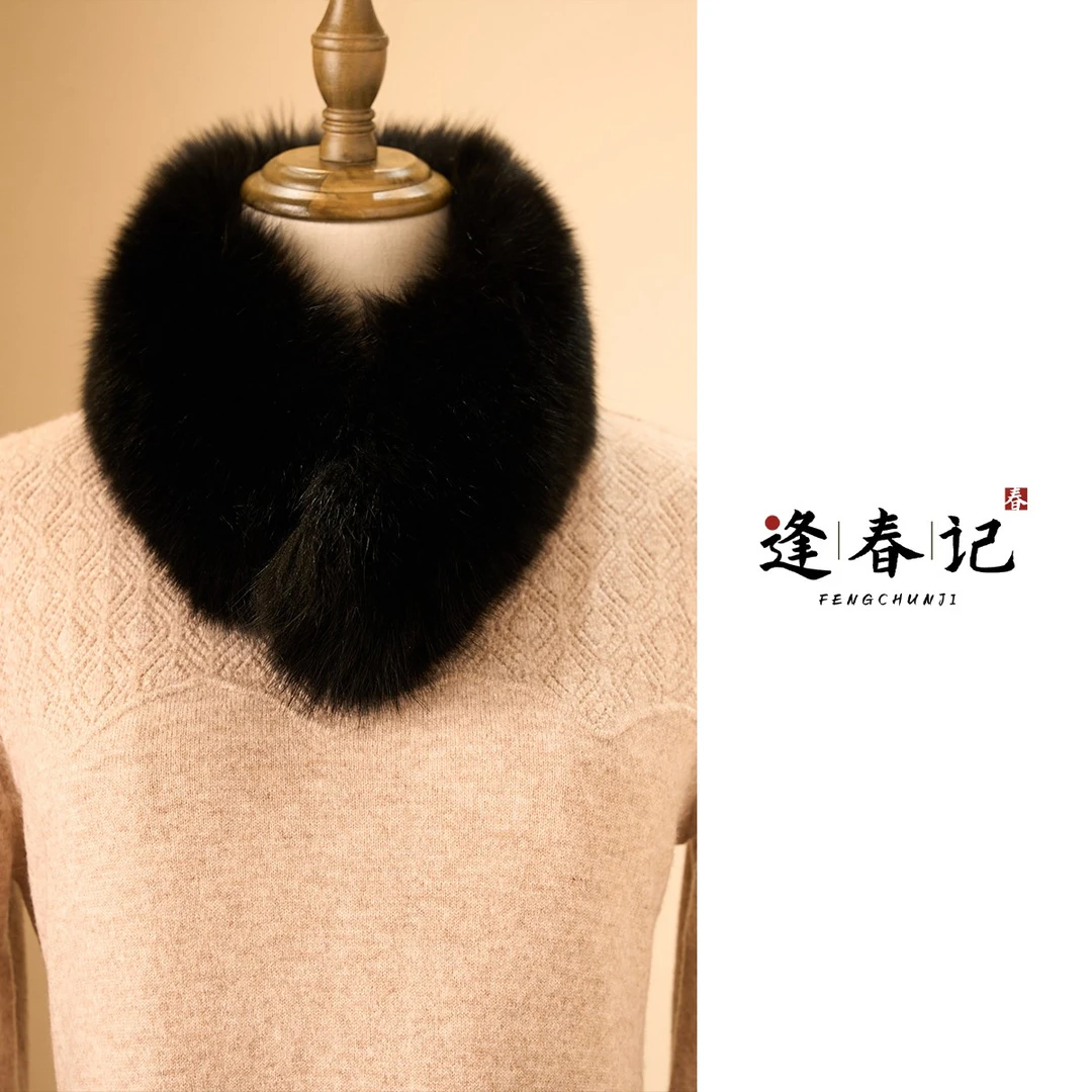 暖冬福利！冬季必备狐狸毛领保暖秋冬毛绒女士