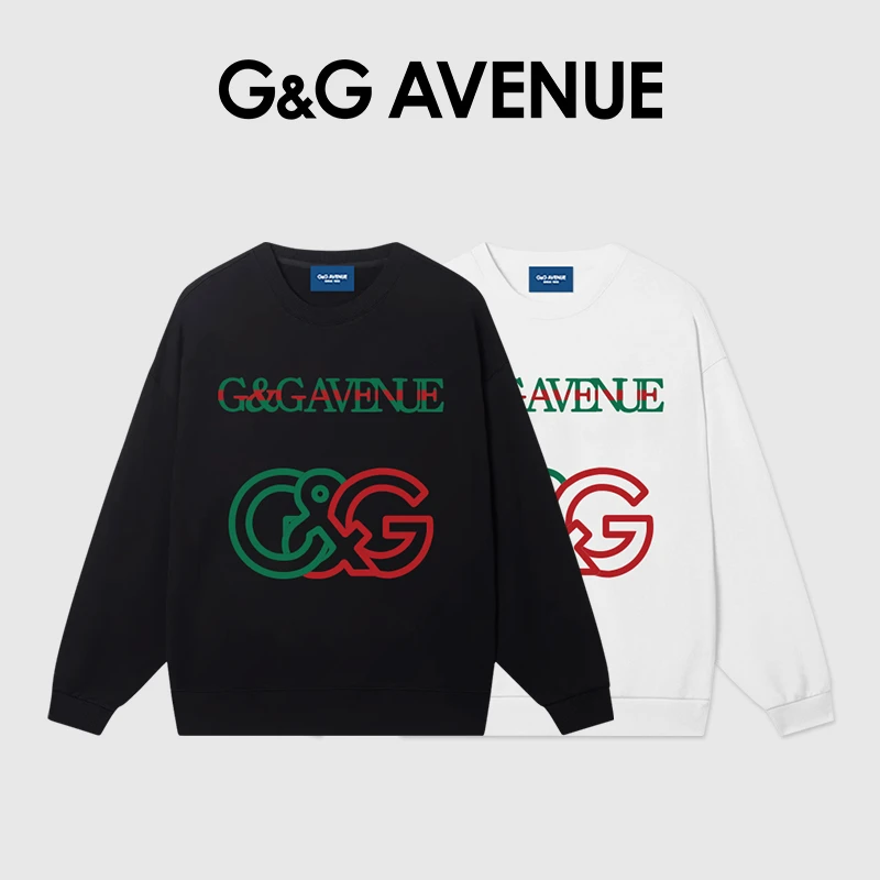 【卫衣】G&G AVENUE潮流时尚百搭圆领长袖卫衣男女同款-GW2323052
