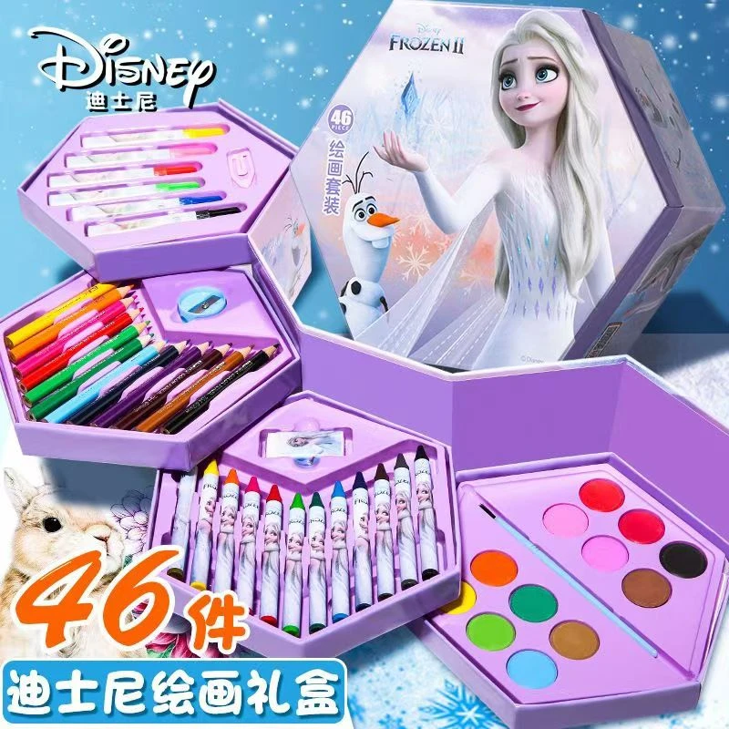 Disney/迪士尼冰雪奇缘系列46件套绘画套装DM29407F