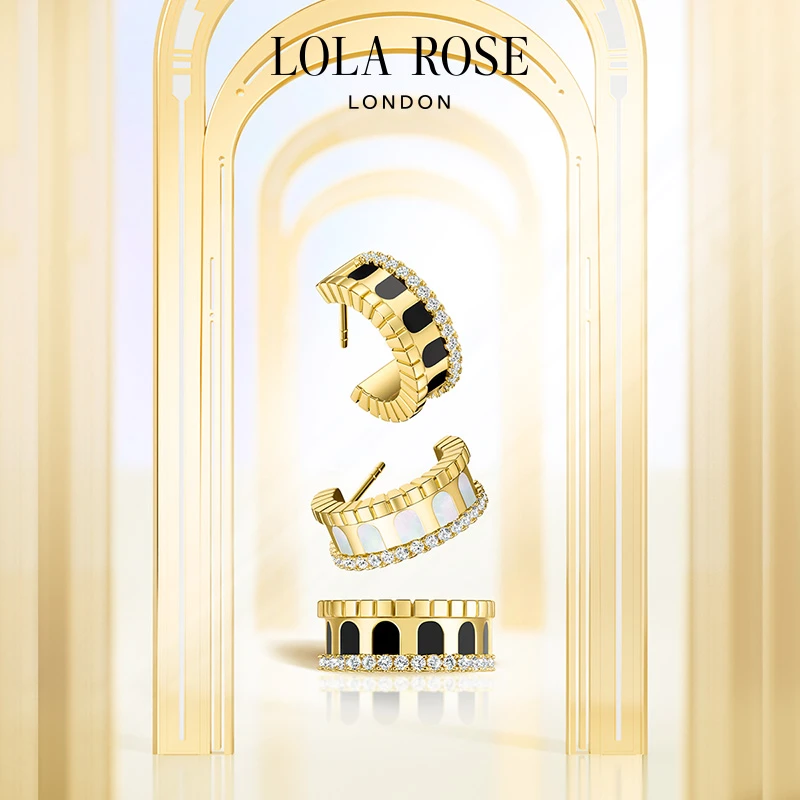 Lola Rose/罗拉玫瑰 铜合金合成锆石耳饰 拱门系列耳环女-臻选