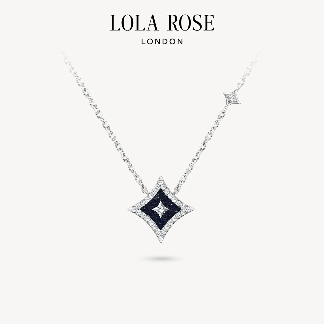 坠链均925银合成锆石 LolaRose闪星短款项链气质百搭臻选-D