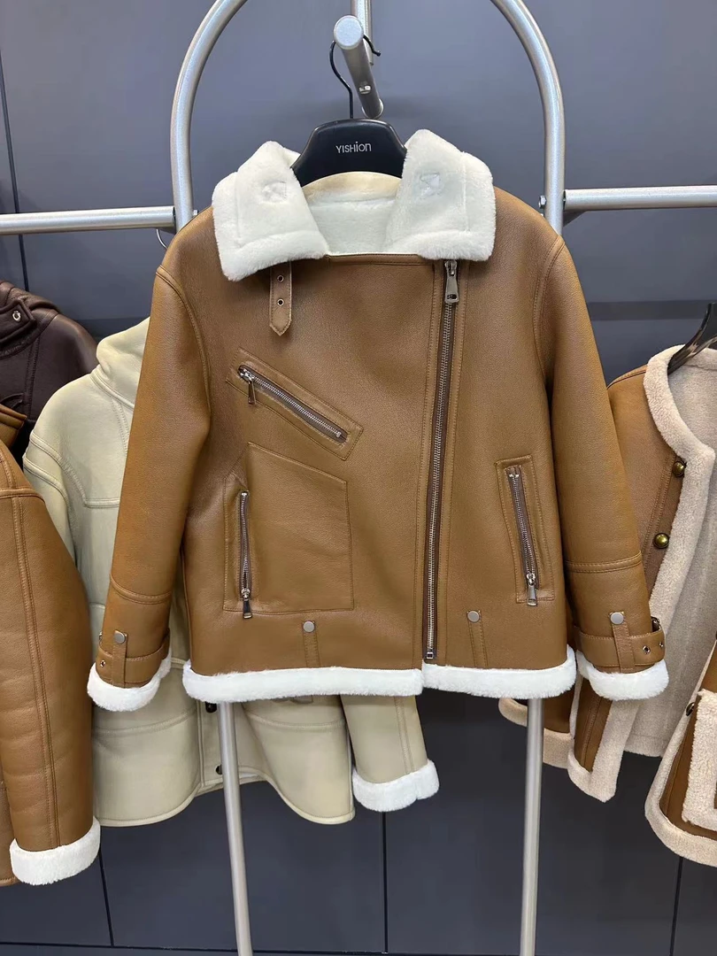 【小航哥专属】2024新款机车王【6622】女款外套皮毛一体