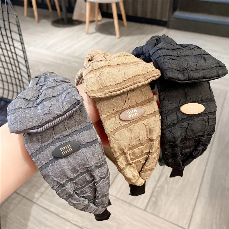 发箍女头箍压发卡发捆头饰网红新款中间蝴蝶结颅顶宽边头箍