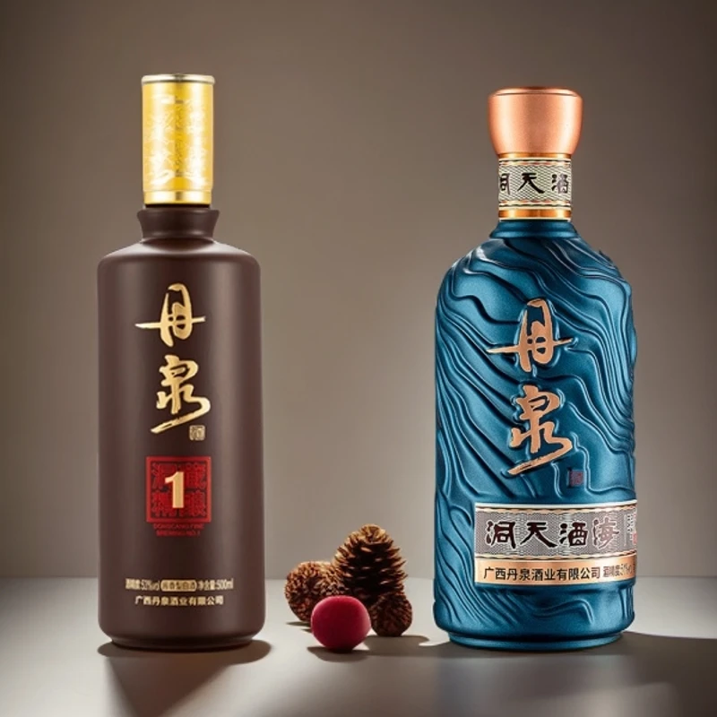 丹泉酒【直播专享】53度精酿1号500ml+51度观海500ml 两瓶装