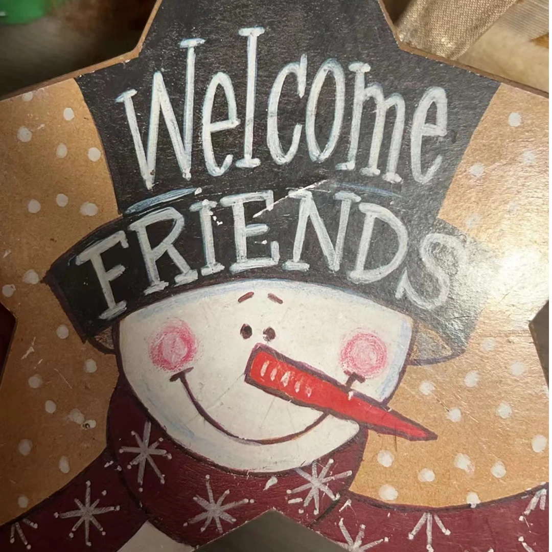 雪人牌 立体装饰牌子