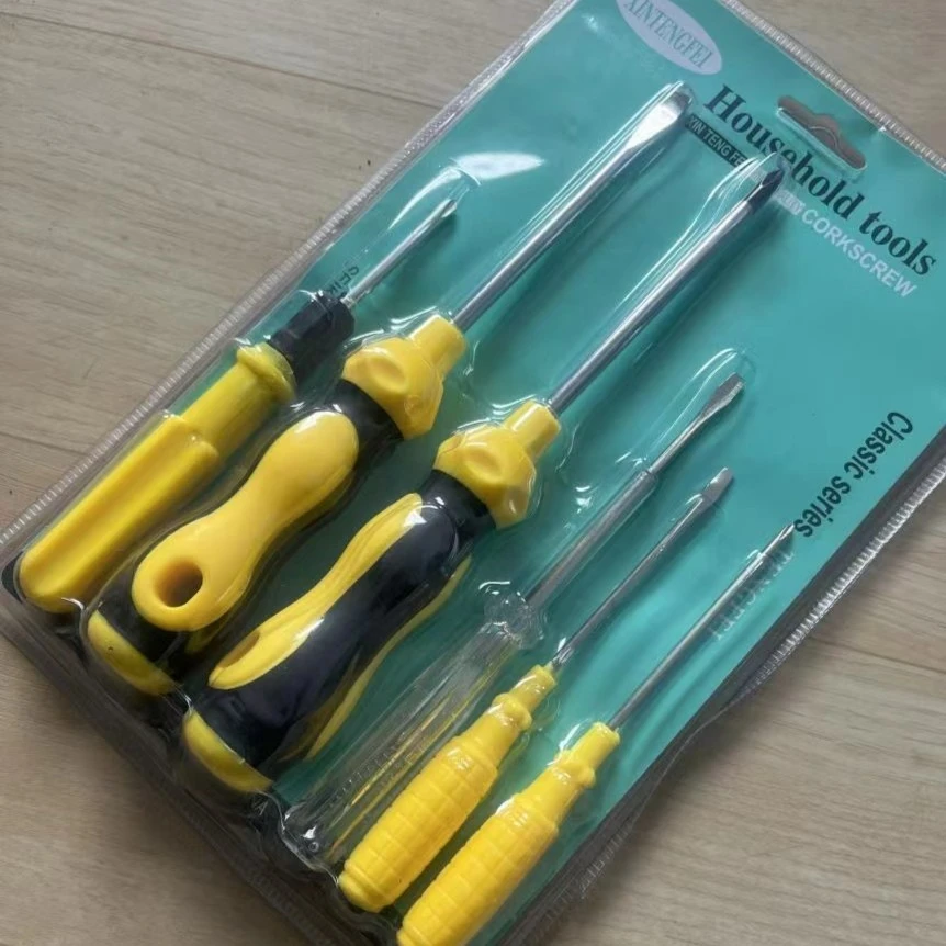 【6件套】【主播补贴】家庭用超值螺丝刀螺丝刀十字一字螺丝刀测电笔z