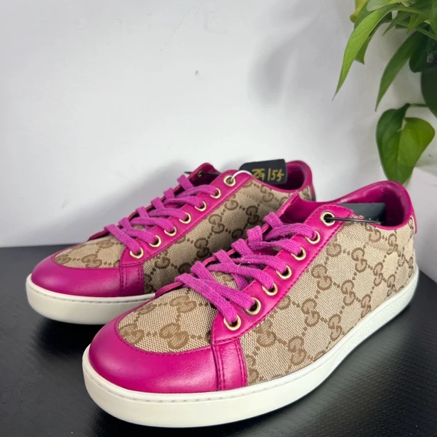 GUCCI/古驰37欧码棕老花无配件成色自定义zg155