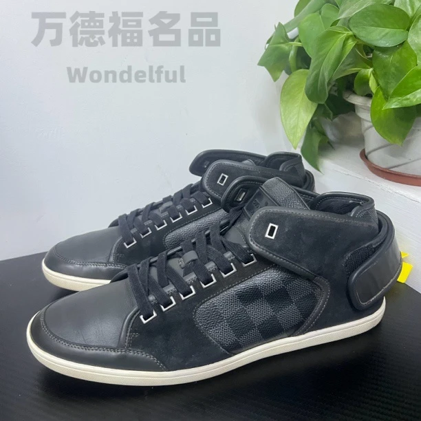 LouisVuitton/路易威登42欧黑色lv板鞋成色自定义无配件wdf328