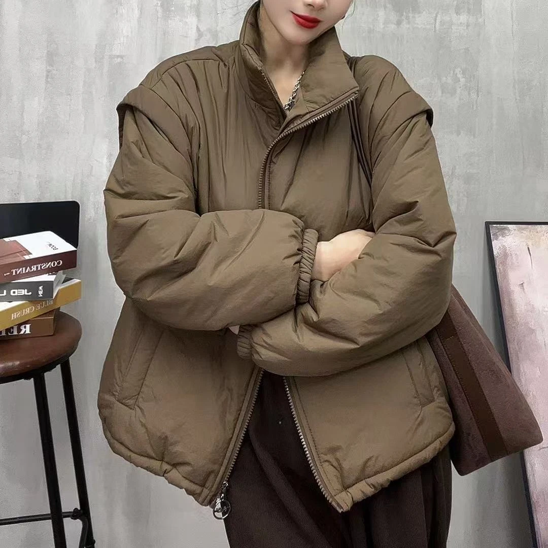 78853新款秋冬加厚休闲百搭气质减龄上衣棉服