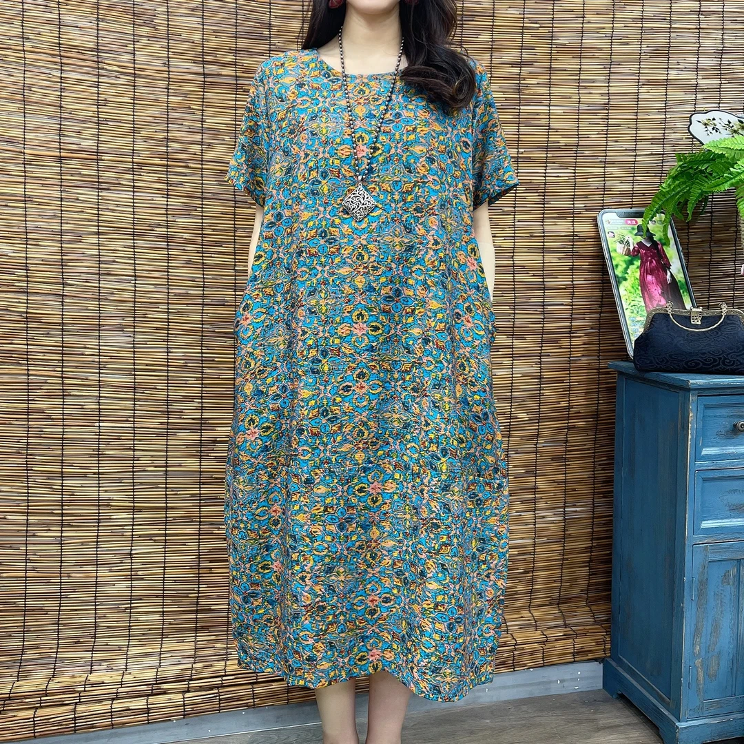 7210夏季新款超显瘦时尚洋气减龄连衣裙