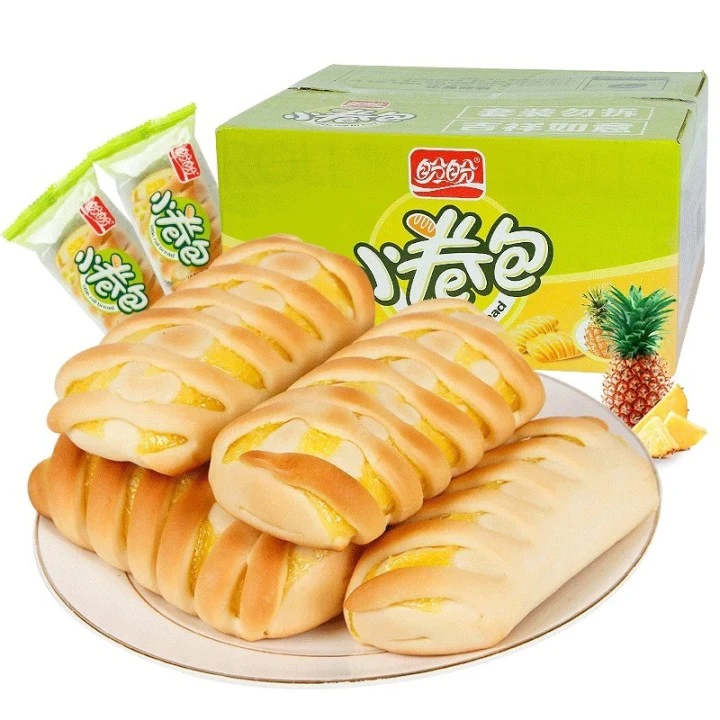 盼盼小卷包水果夹心早餐面包凤梨小包装送礼品休闲零食大礼包好吃