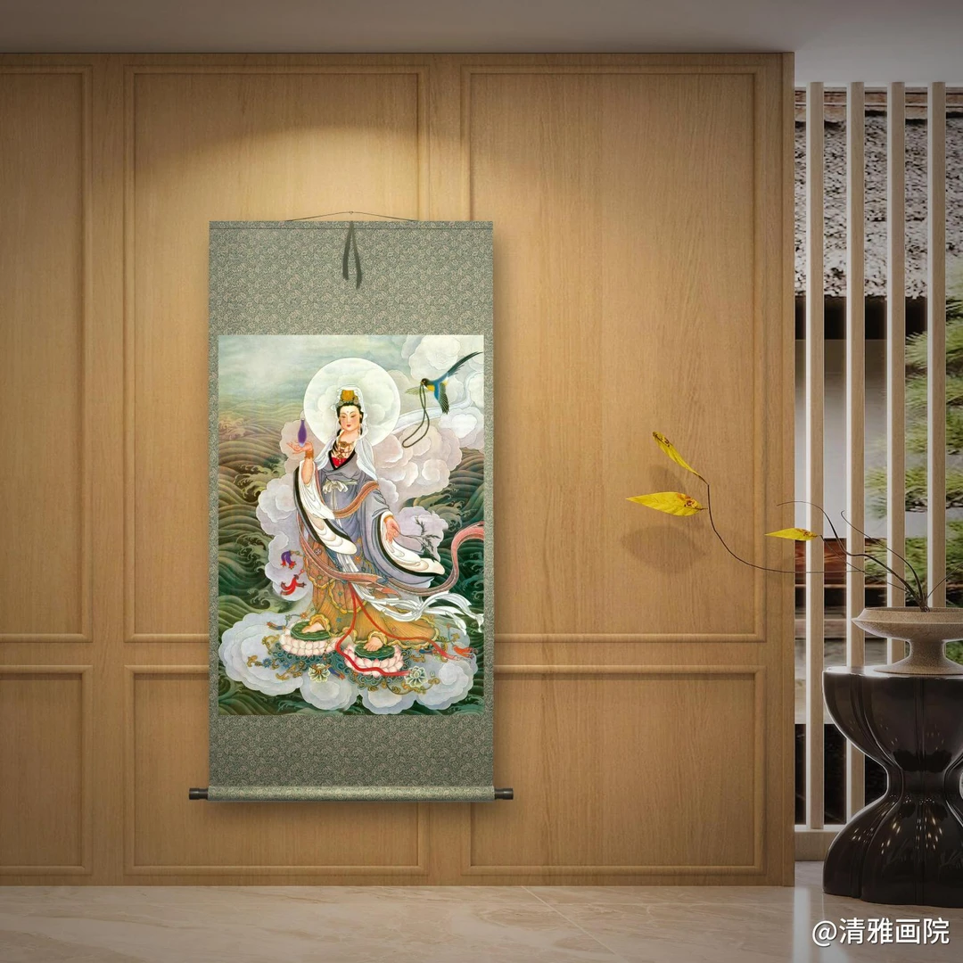 作品【大悲观世音菩萨】-成品 尺寸【46cm*65cm】