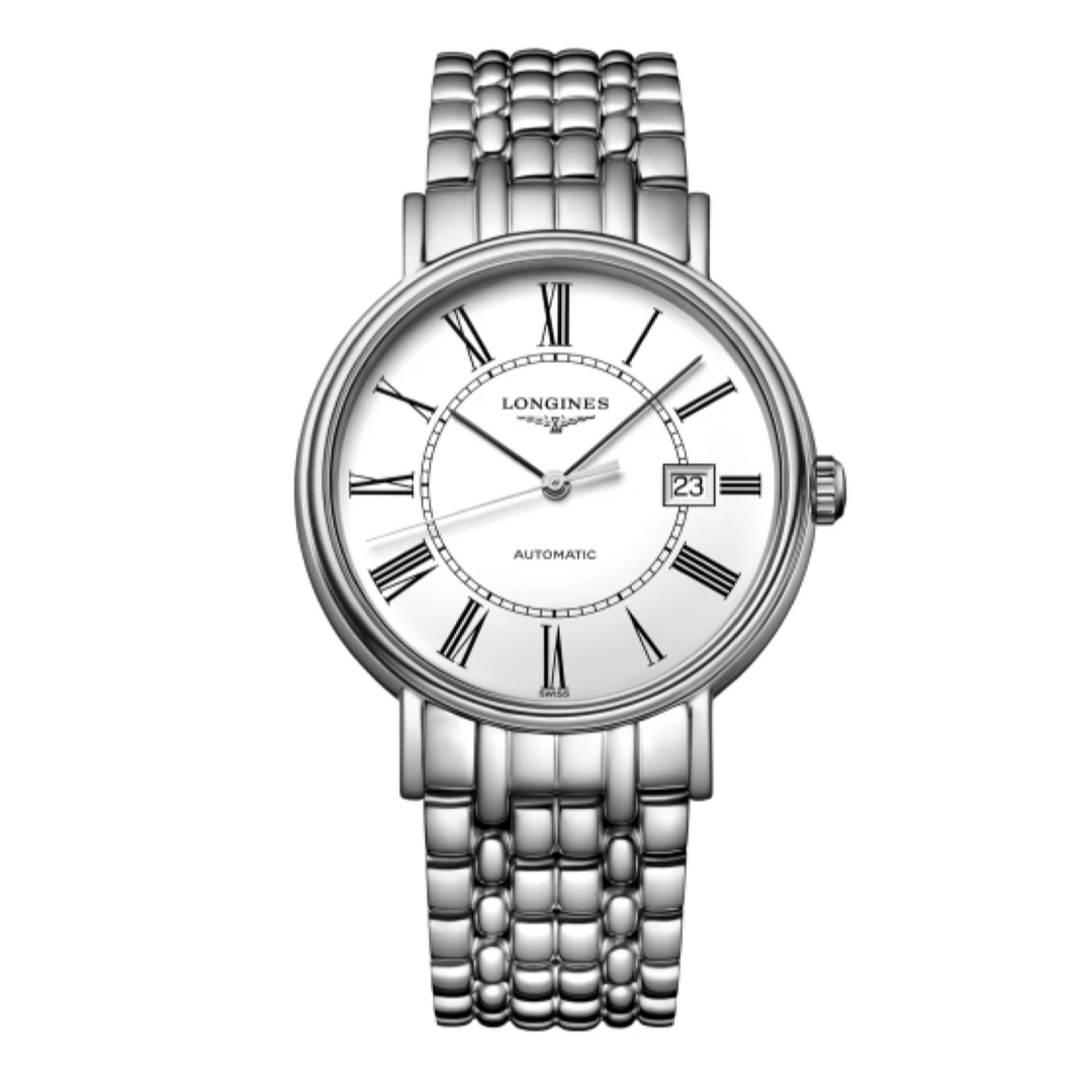99新 Longines/浪琴 瑰丽922白盘罗马刻度/表径40/全套