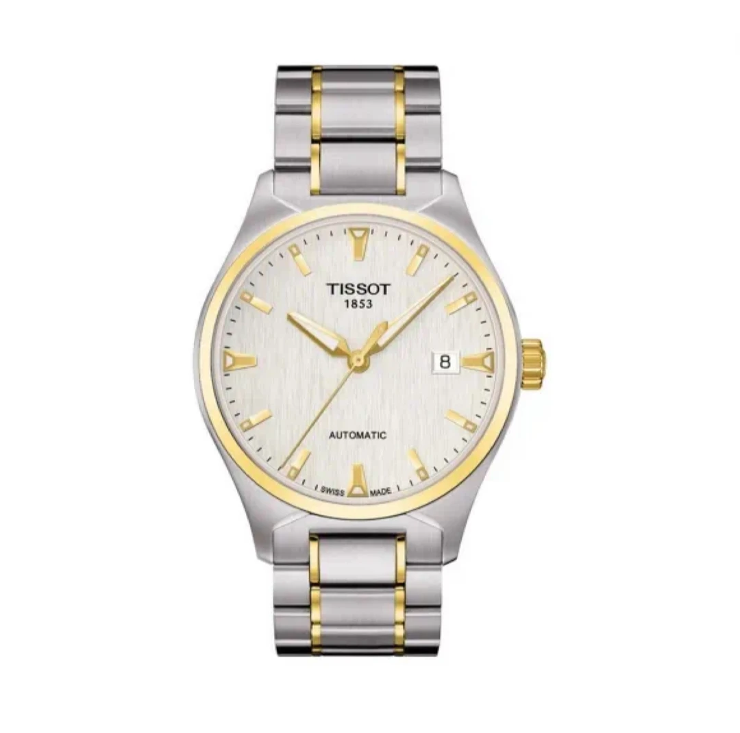 99新 Tissot/天梭 天博白盘间金/表径39mm男士时尚商务休闲腕表男