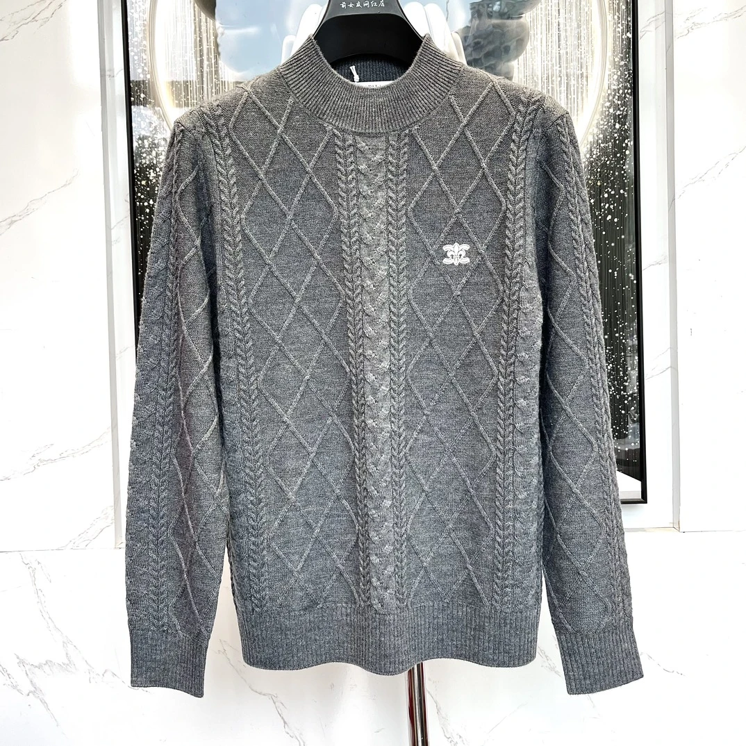 【卡铂拉打底衫】秋冬季男士毛衣针织圆领保暖长袖潮流商务（两个色）