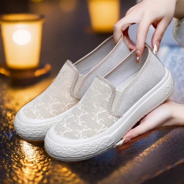 新款春夏平底渔夫鞋舒适软底防滑女休闲鞋轻便透气百搭老北京布鞋