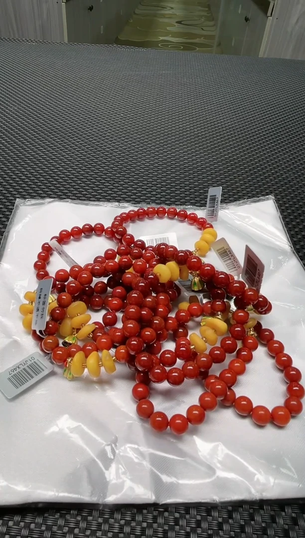 【闪购商品】玛瑙/玉髓手串未镶嵌多样性发1件约7mm+