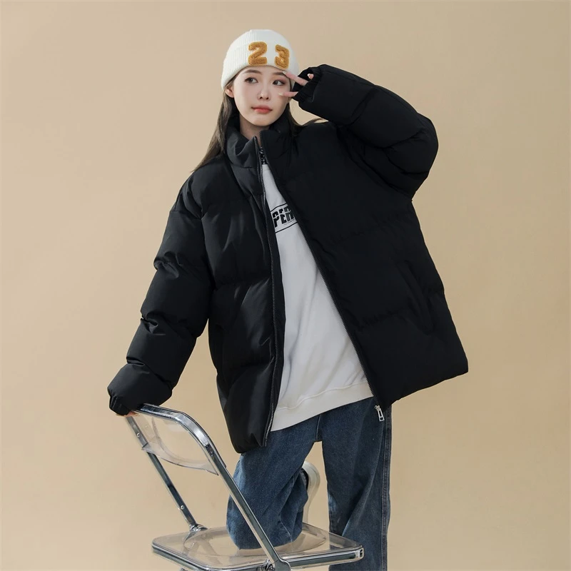 加厚爆款港风学生棉袄棉衣面包服情侣外套冬季潮流大码百搭宽松