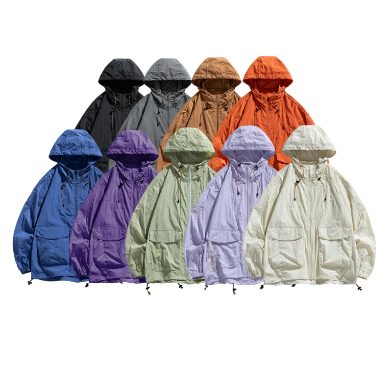 2024夏季新款UPF50+防晒衣外套衣时尚户外休闲百搭连帽宽松日系