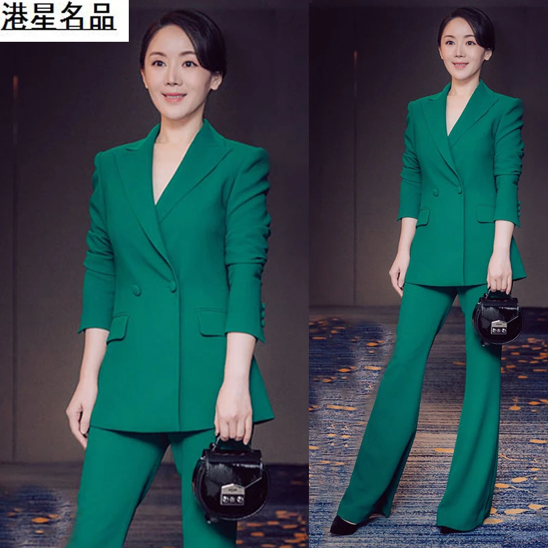 欧洲站西装套装女春秋欧货高级感气质名媛时尚职业正装西服外套女
