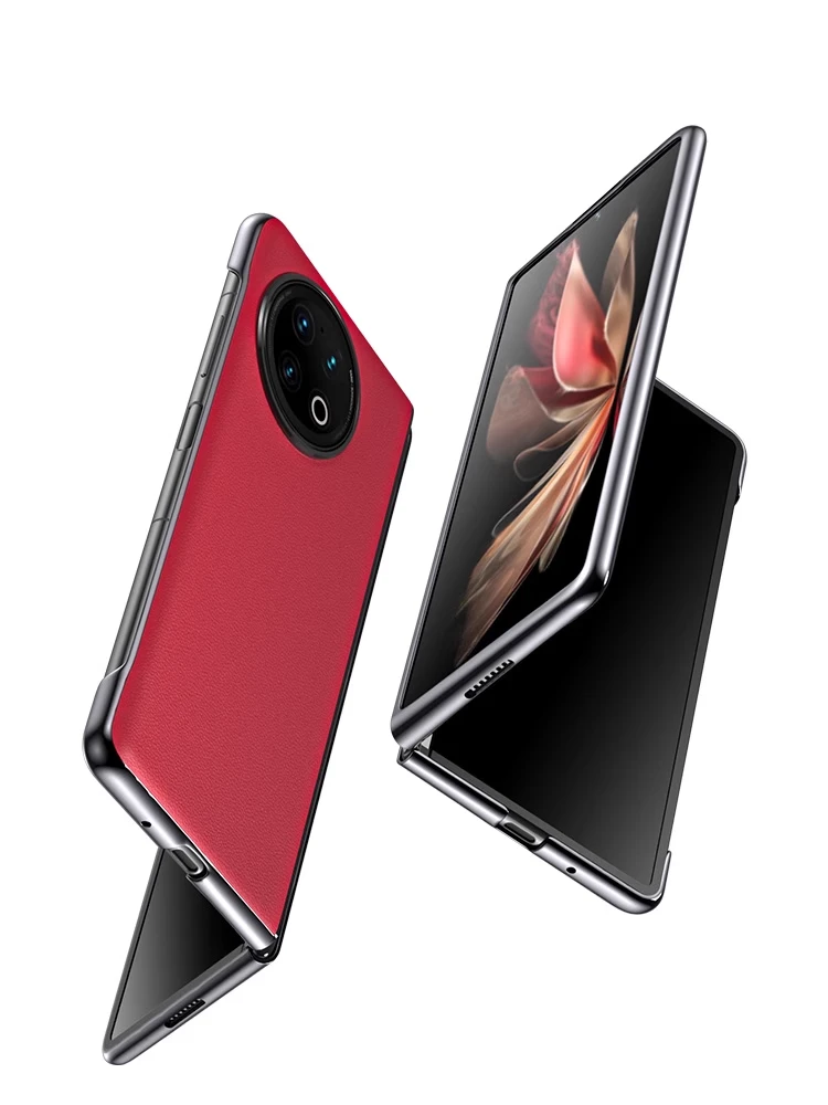 8新 vivo vivoxfold2手机壳新款真皮vivo X Fold2折叠屏