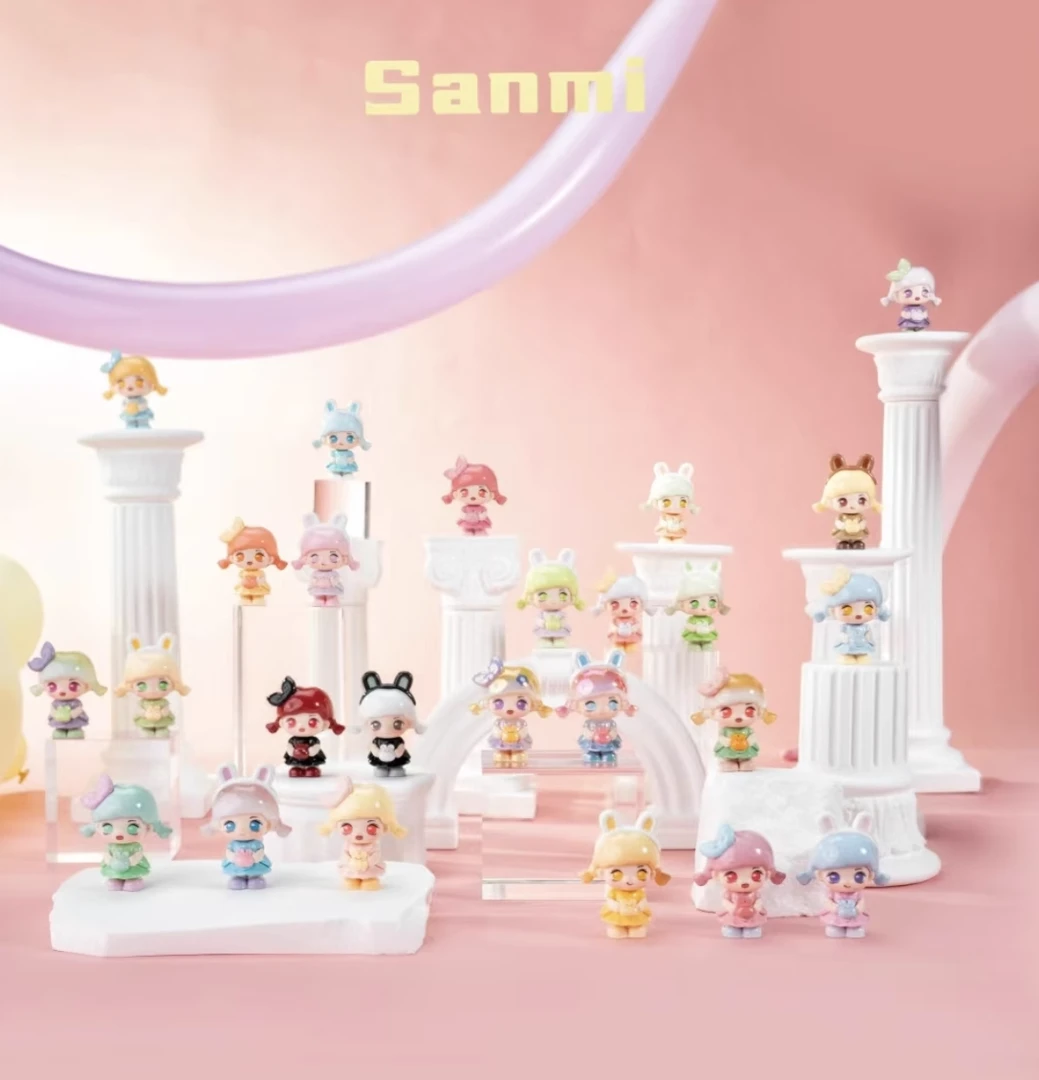 Sanmi三咪兔梦想成真系列萌粒盲袋盲盒可爱兔子造型萌粒mini手办