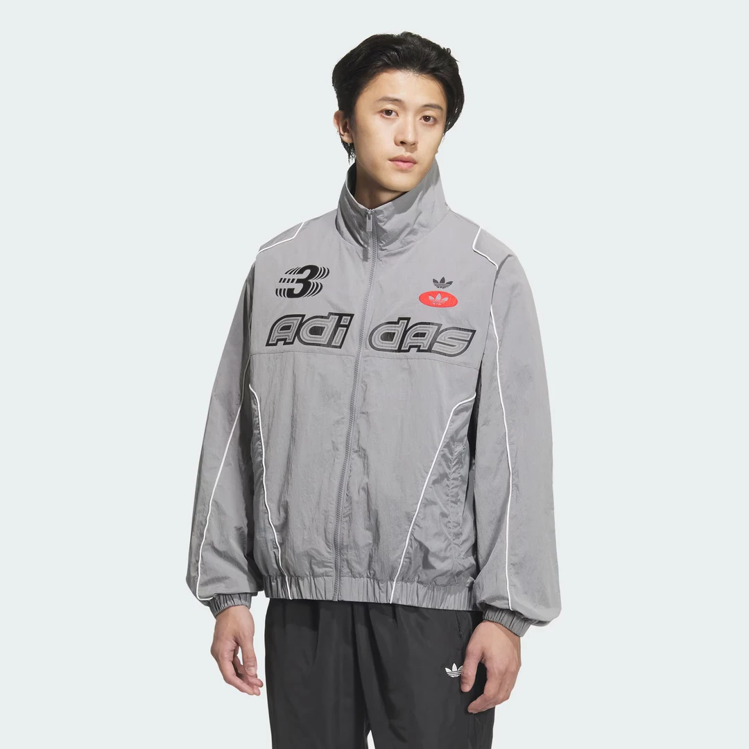 adidas/阿迪达斯男子复古运动宽松夹克外套机车服JM8034