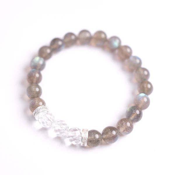 合金手链 五行水系天然灰月光女款手串手链手工简约